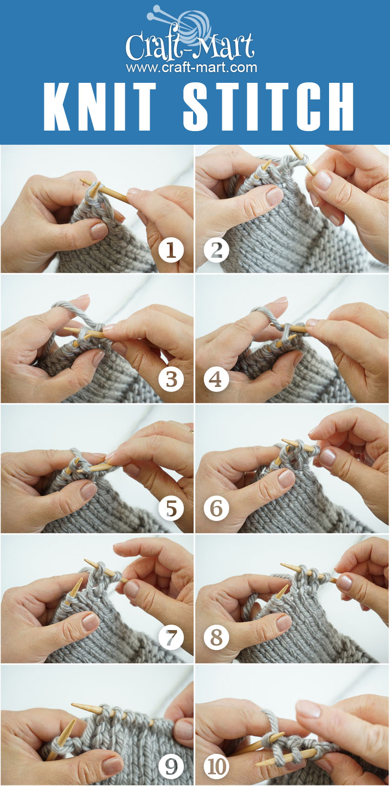 Knit Stitch Patterns: How to Do a Knit Stitch and Garter ...