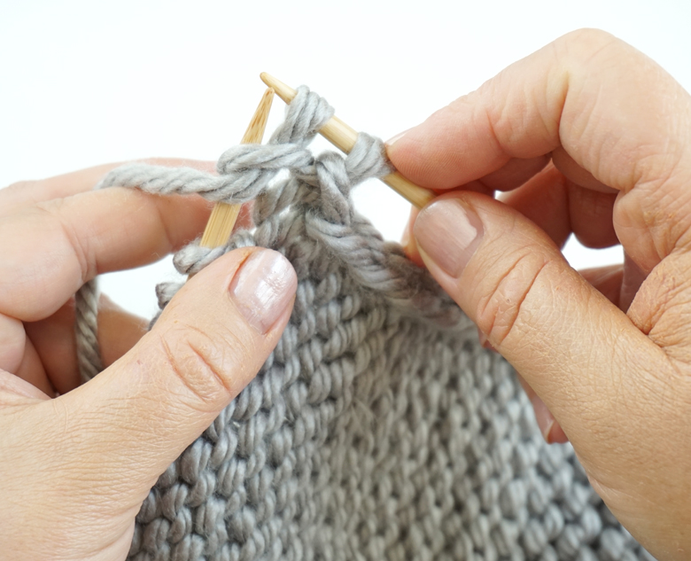 Purl Stitch knitting stepbystep tutorial CraftMart