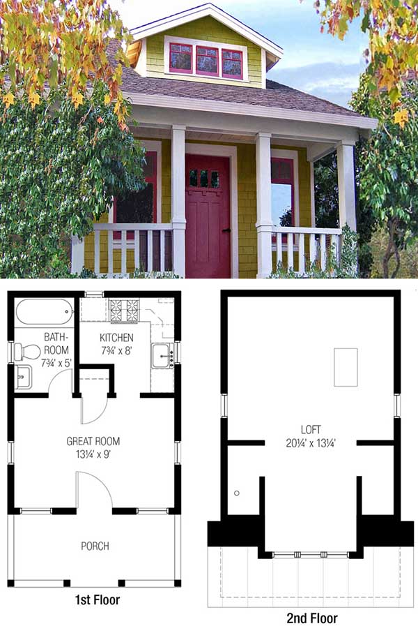 Little Couple House Floor Plan - floorplans.click