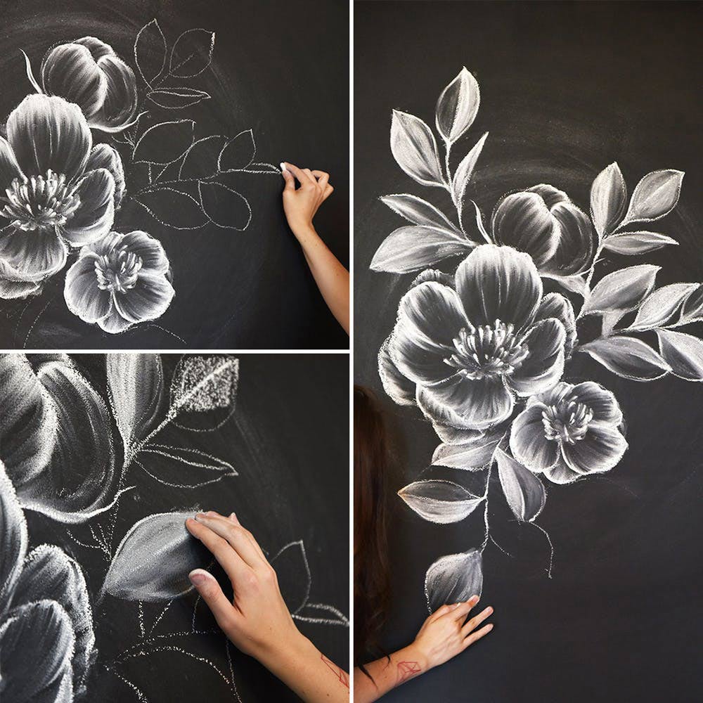 How to draw flowers and turn these drawings into really cool wall art