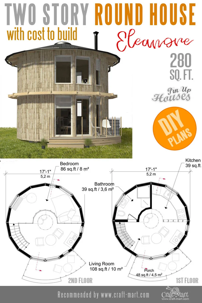 Round home with a loft and building cost