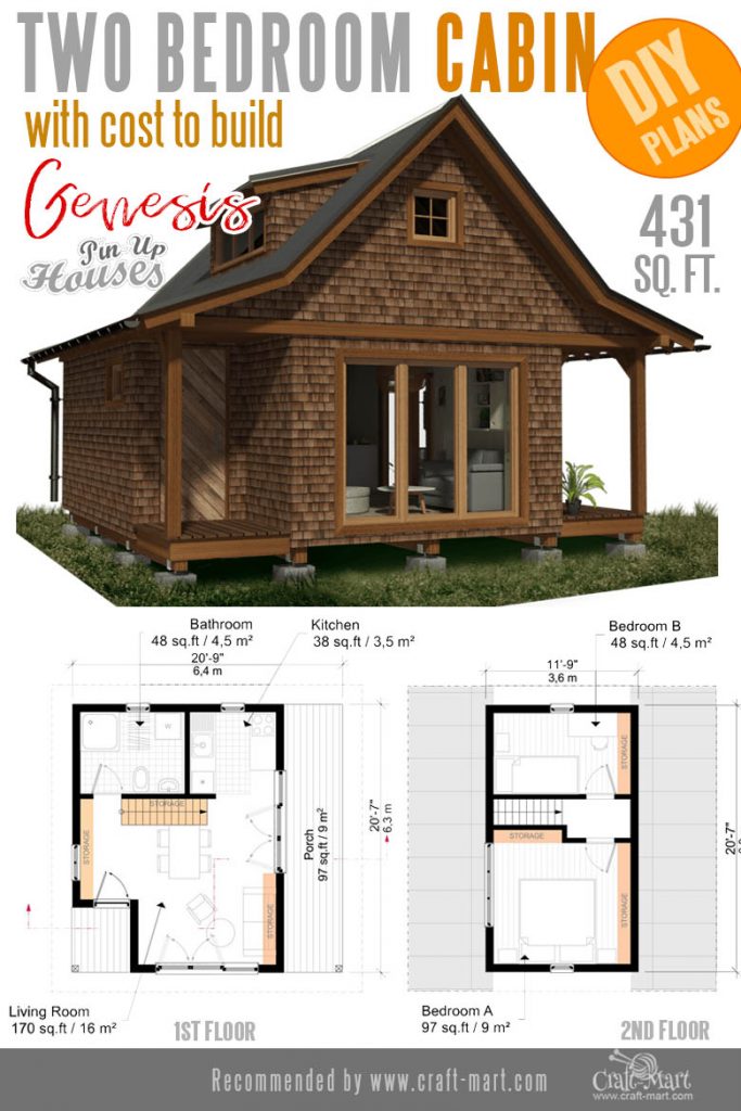 small cabin floor plans