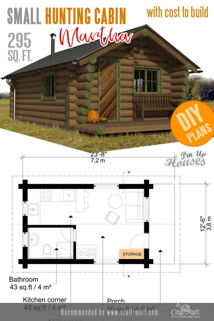 Tiny Hunting Log Cabin Plans