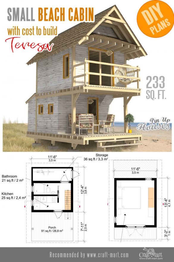 Awesome Small and Tiny Home Plans for Low DIY Budget - Craft-Mart