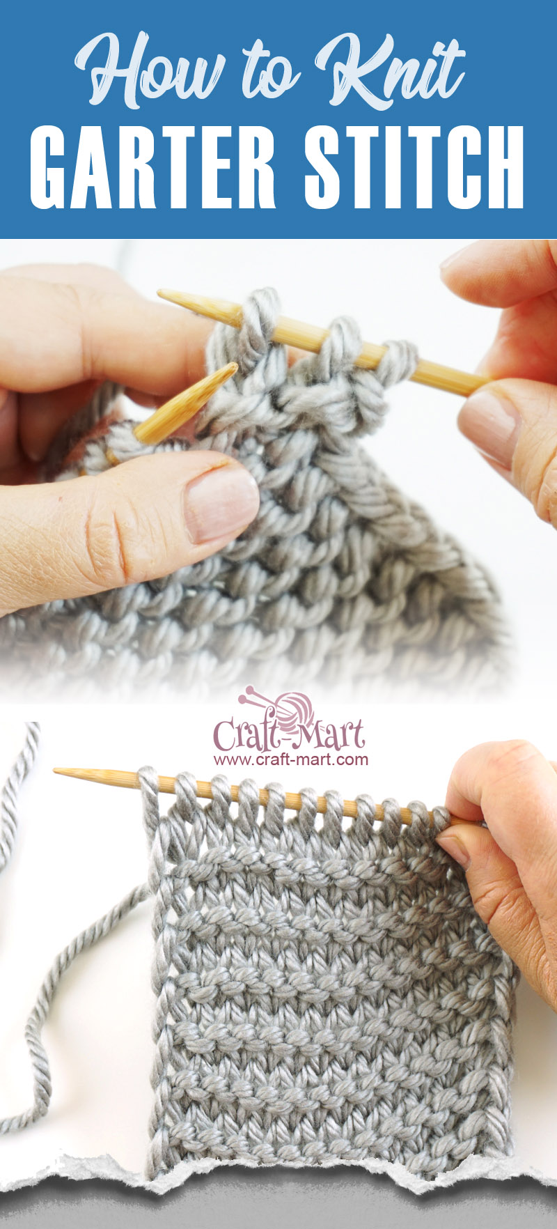 how to knit garter stitch