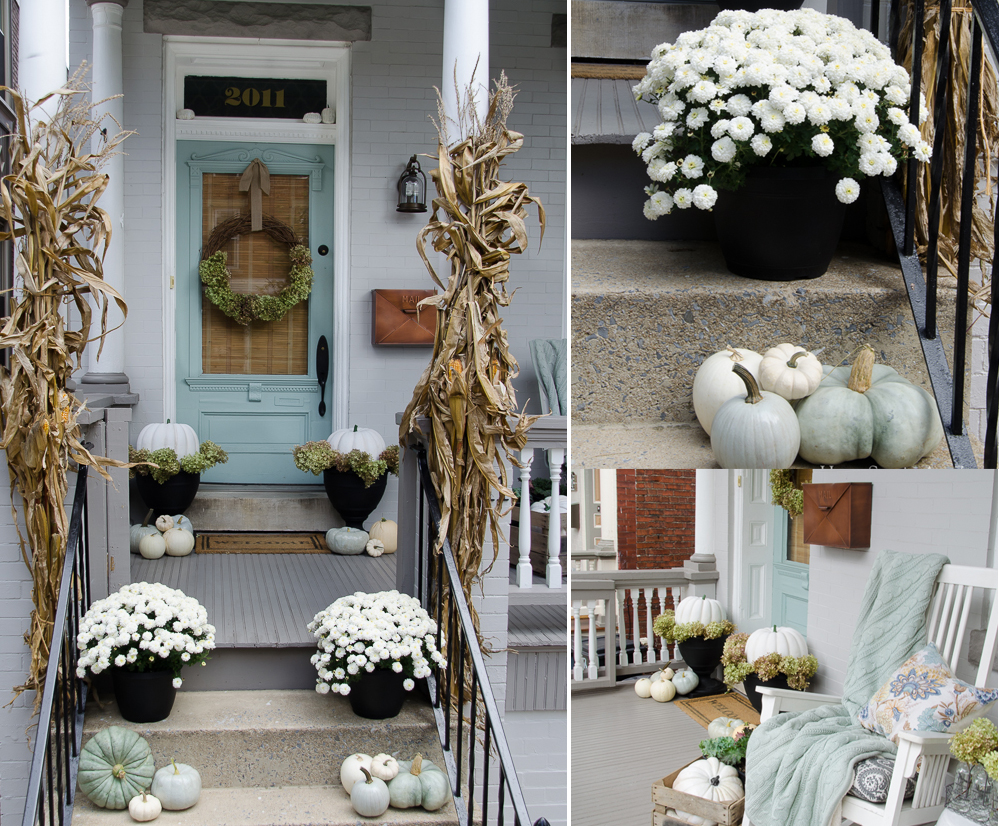 small front porch fall decor ideas