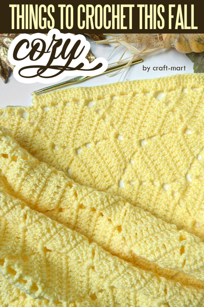 Cozy Fall Leaves Crochet Blanket