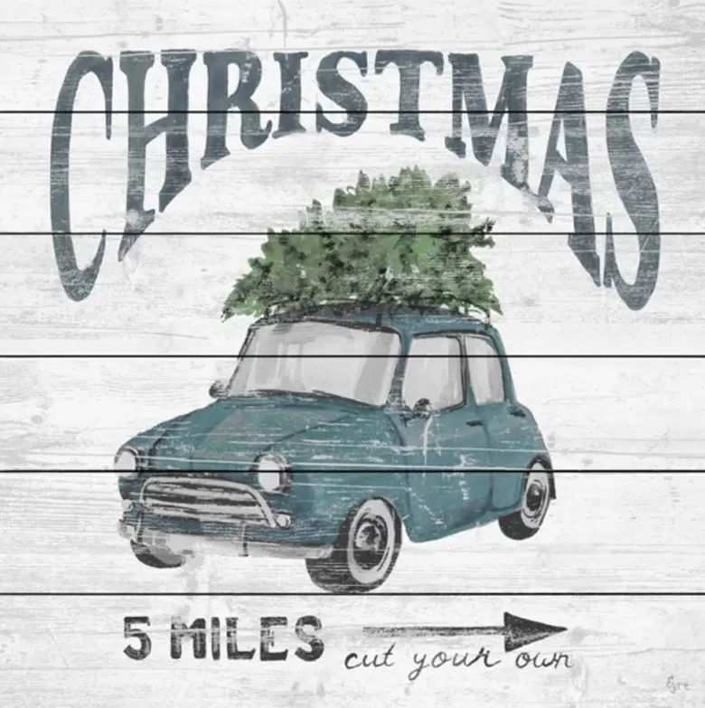 Rustic Christmas Tree Farm Sign - can be a fun diy christmas decor idea for you this season