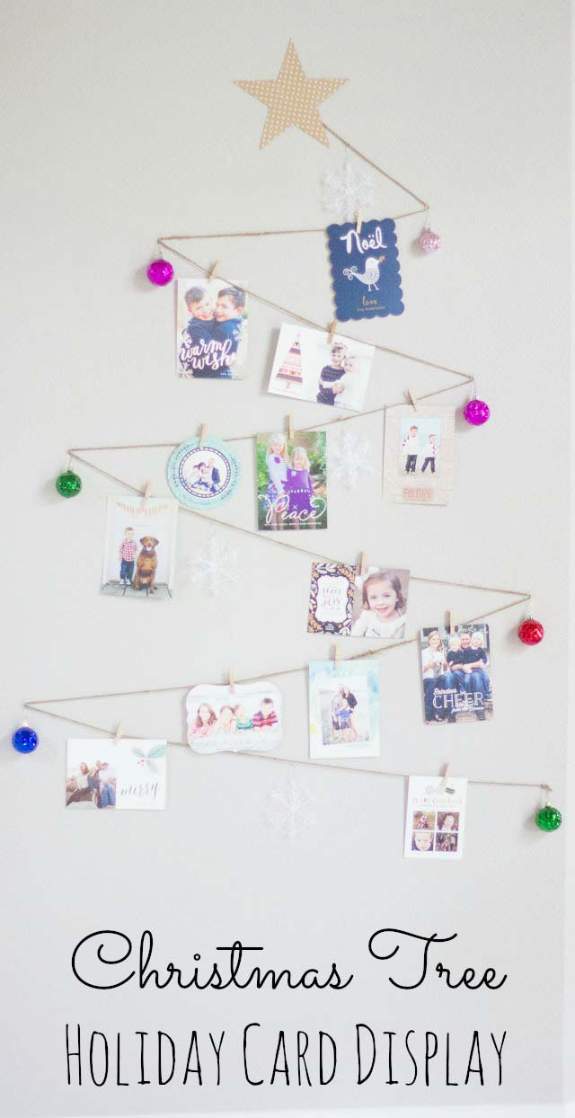 Homemade Christmas Decoration Ideas - holiday cards display, cmas decorations, handmade Christmas decorations, christmas decoration ideas diy, christmas house decorations inside, christmas decoration ideas pinterest, indoor christmas decorations, #christmasdecorationideas 