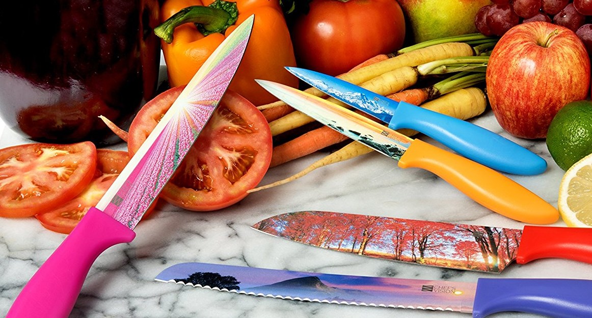 Kitchen Gadgets: 6 Piece Landscape Kitchen Knife Set