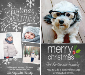 Chalkboard Christmas Greetings Photo Christmas Cards Ideas craft-mart