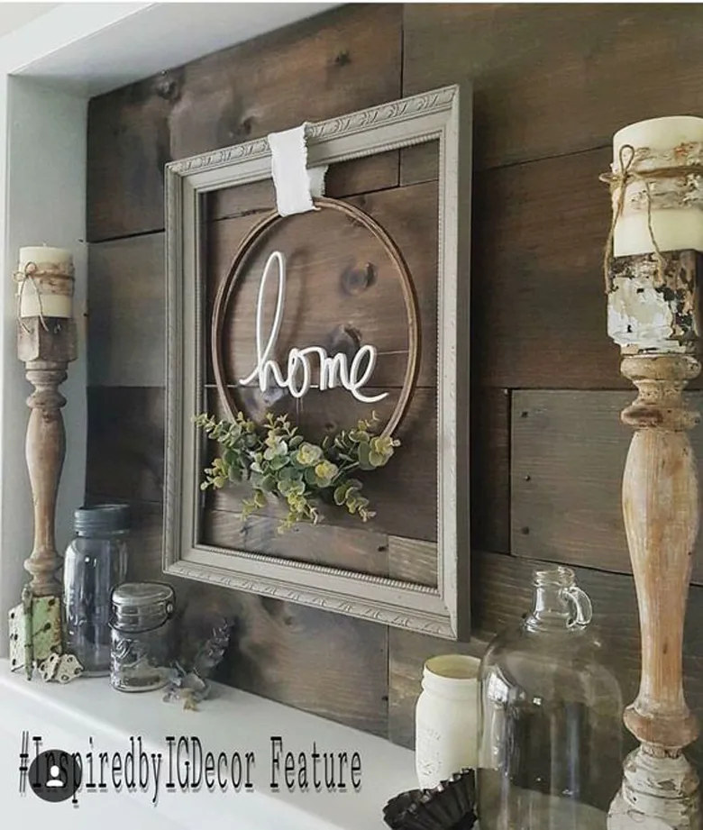 Rustic 'HOME' Sign