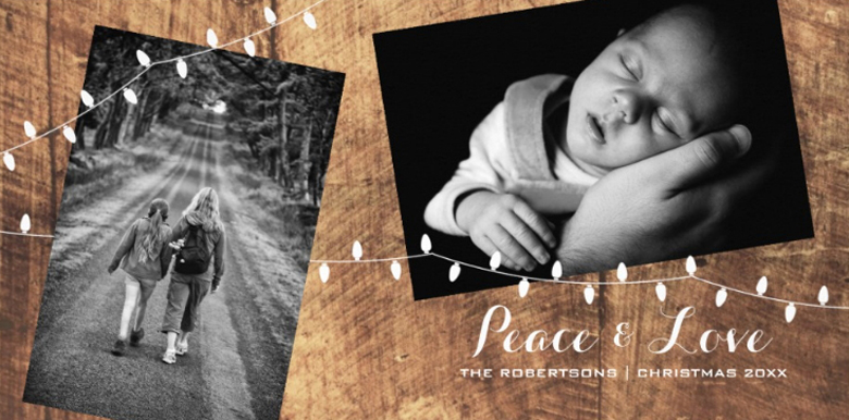 Rustic Photo Card Templates - Christmas Cards Ideas to Cheer Up your Family and Friends
