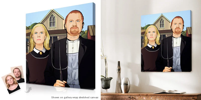 American Gothic canvas print