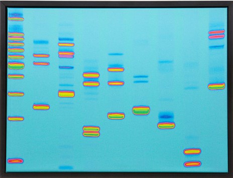 dna portrait canvas print