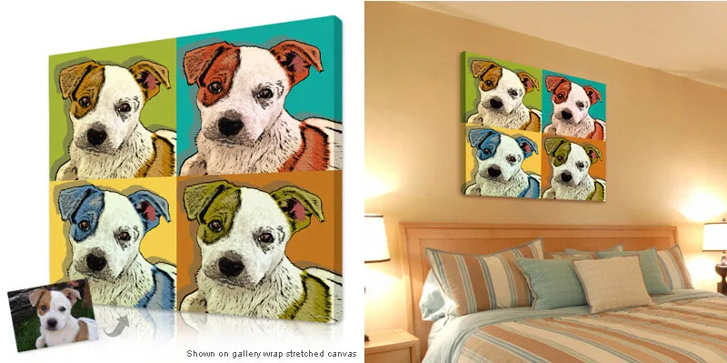 puppy canvas print