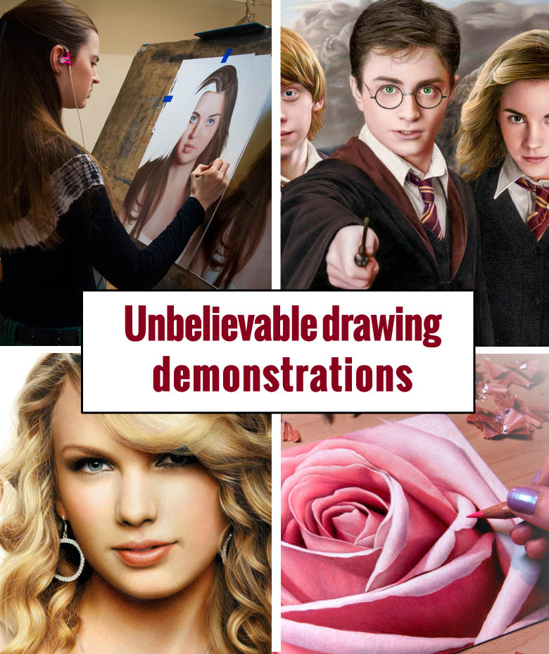 drawing demonstrations by amazing artists