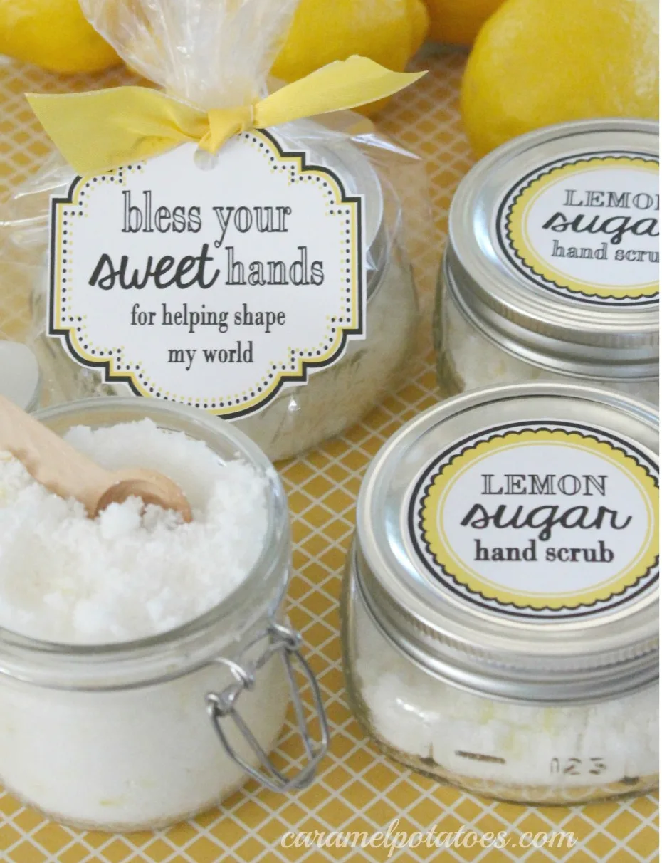 Lemon Sugar Scrub and free printables curated by craft-mart