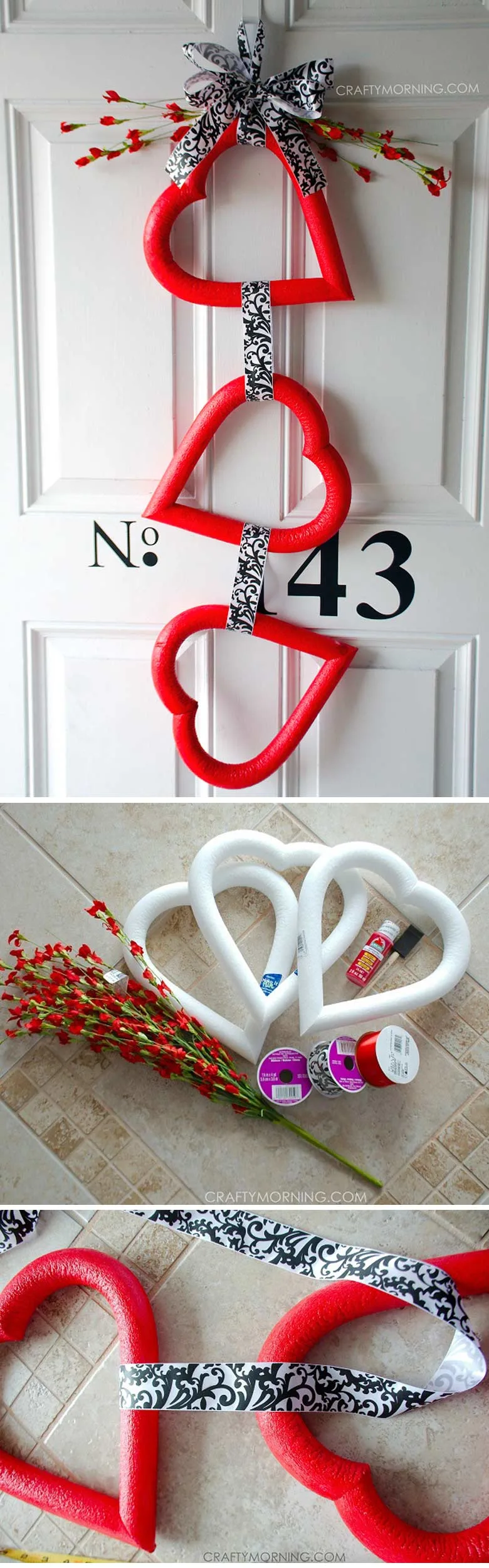 Easy Valentine Day Home Décor by craft-mart.com
