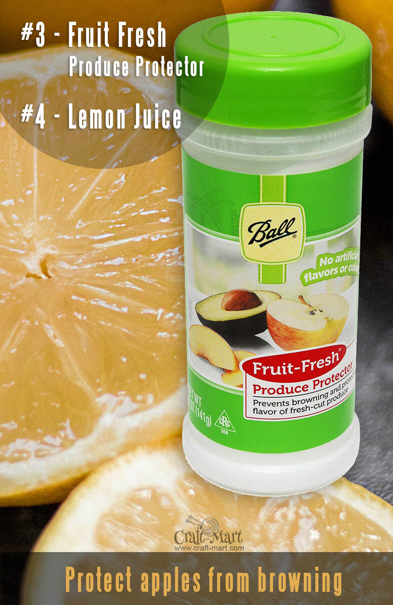 lemon juice to keep apples from turning brown