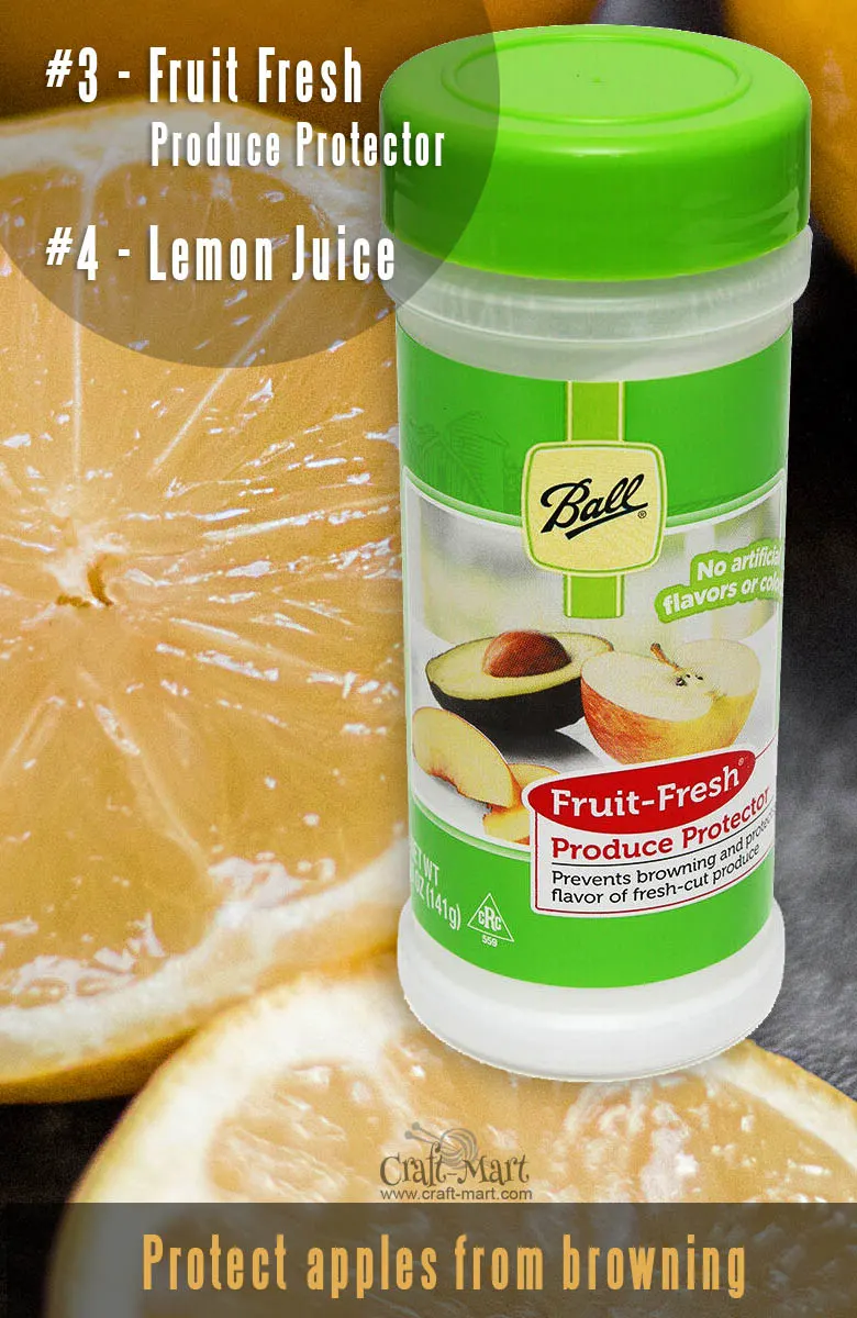 lemon juice to keep apples from turning brown