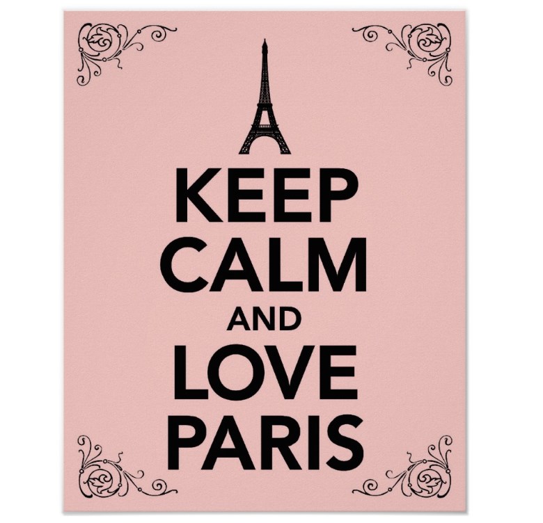Keep Calm and Love Paris Poster