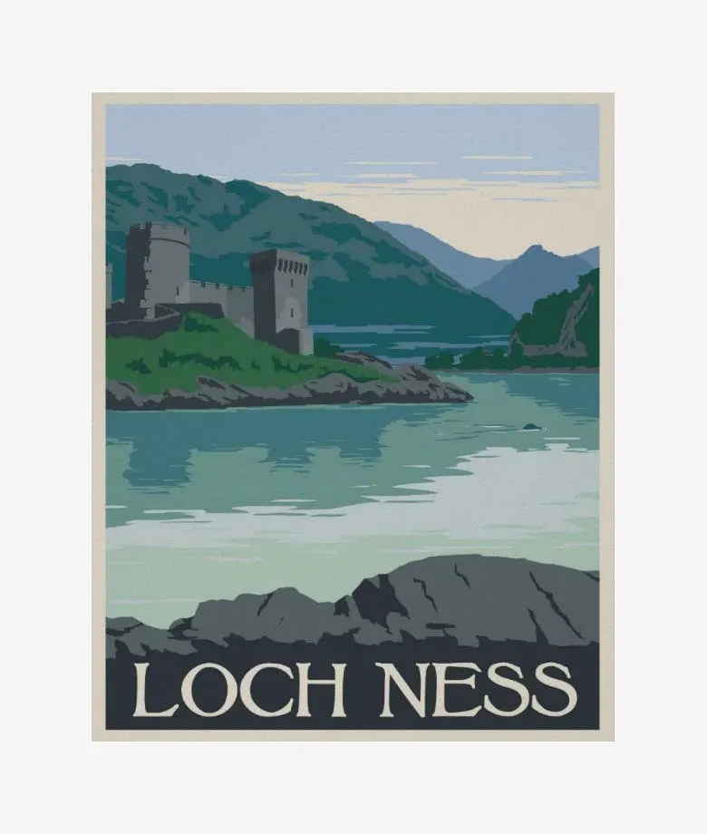 loch ness scotland poster