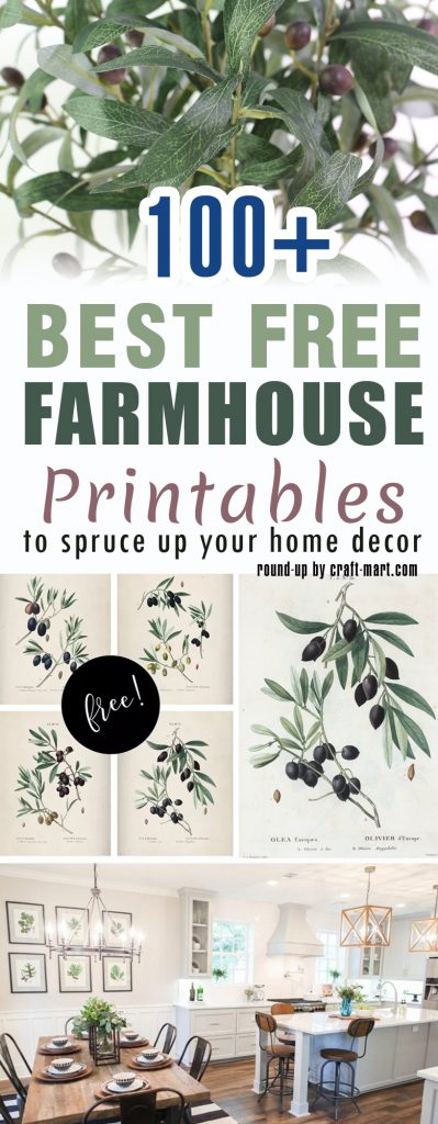 100+ best free farmhouse spring printables