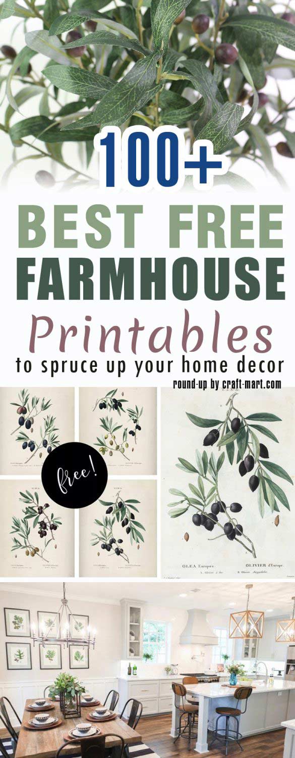 100 Free Farmhouse Printables Fixer Upper Style