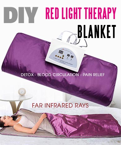 DIY red light therapy blanket for pain relief