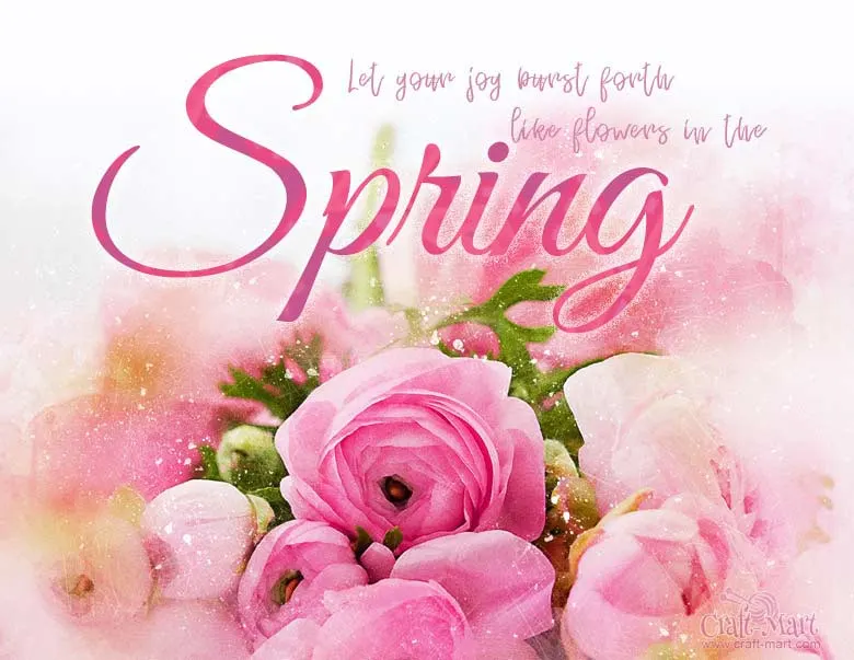 spring printable PDF files with sayings and quotes