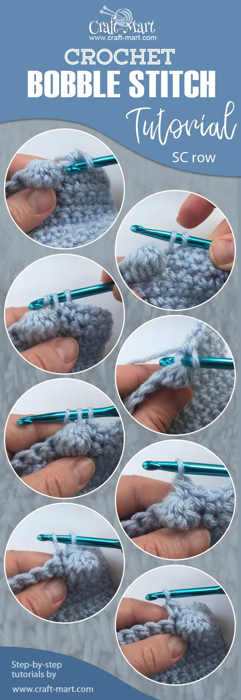 Single Crochet (sc) Stitch Tutorial 