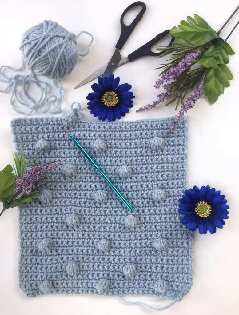 How to crochet Bobble Stitch (easy step-by-step tutorial) - Craft-Mart