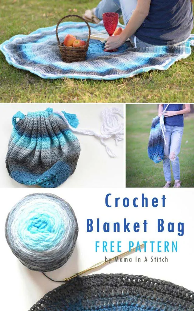 Crochet Blanket Bag Spring and Summer crochet projects roundup by craft-mart