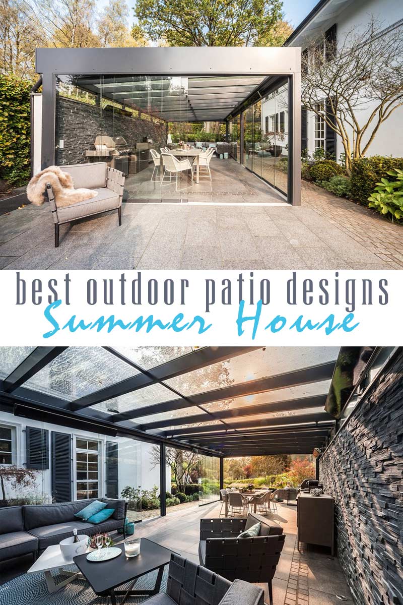 Contemporary Summer-Winter House - best outdoor patio designs collection by craft-mart