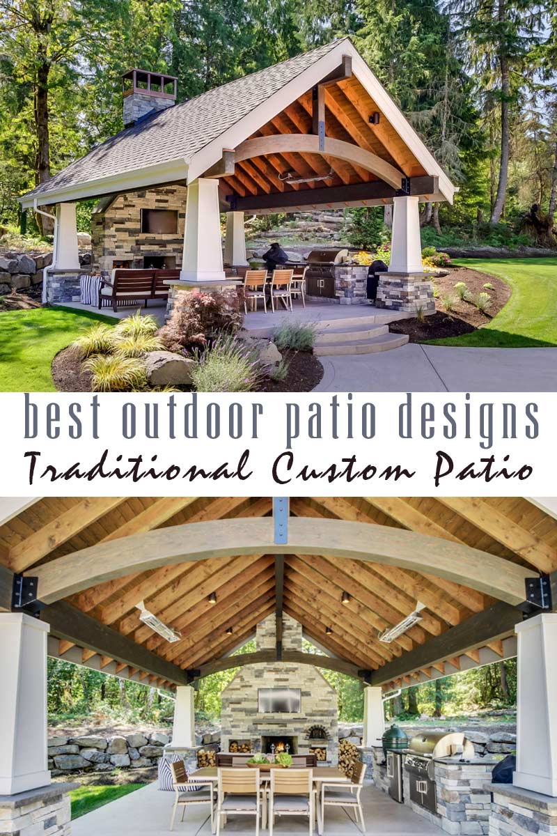 traditional custom patio - best outdoor patio designs collection by craft-mart