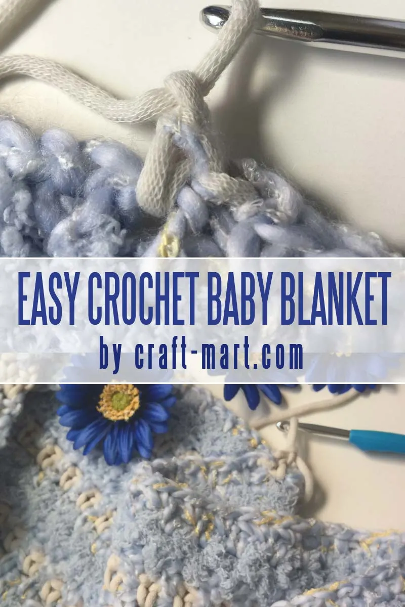 Learn how to crochet a baby blanket in 3 hours