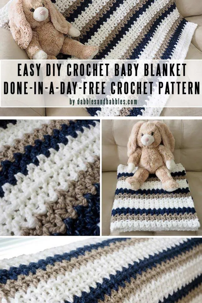 10 easy crochet baby blanket patterns (FREE) you can finish in a weekend -  Craft-Mart