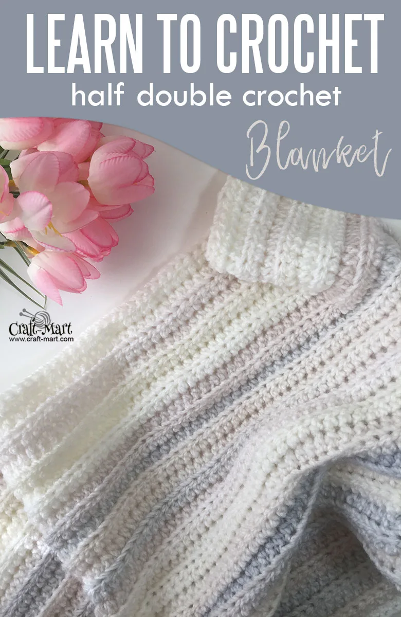 how to crochet half double crochet blanket