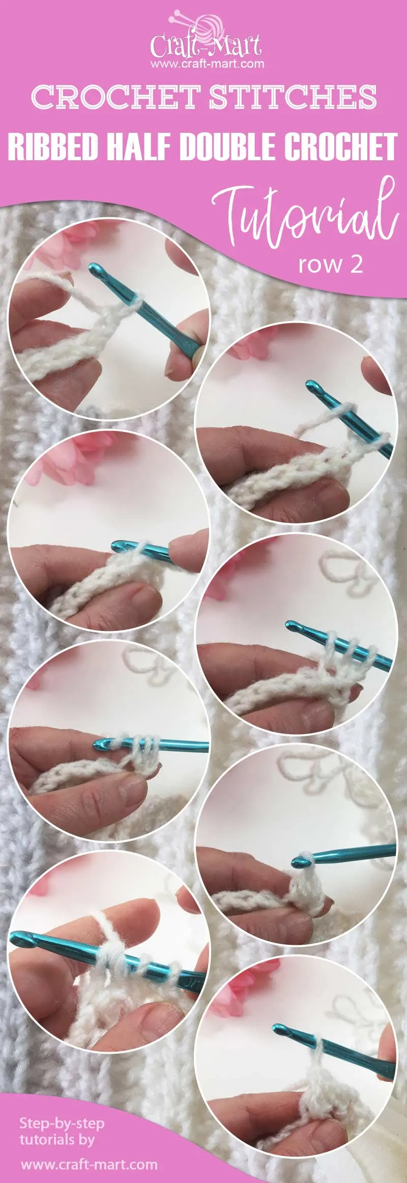 Ribbed Half Double Crochet Stitch