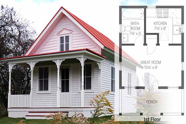 Cottage Floor Plans 27 Adorable Free Tiny House  Floor  Plans  Craft Mart