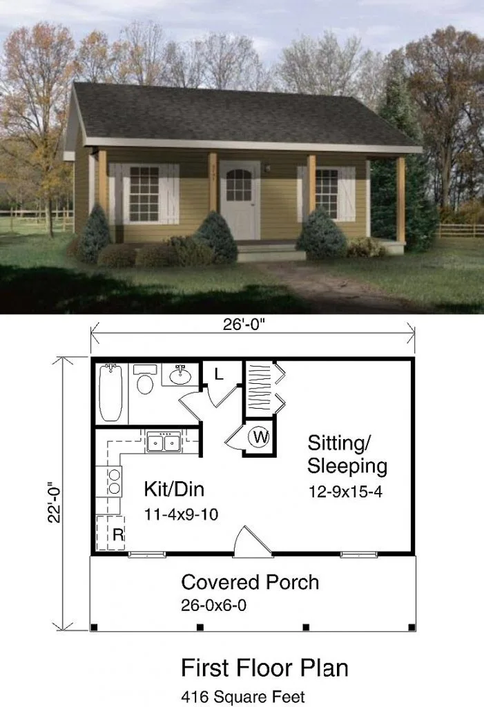 simple bungalow floor plans