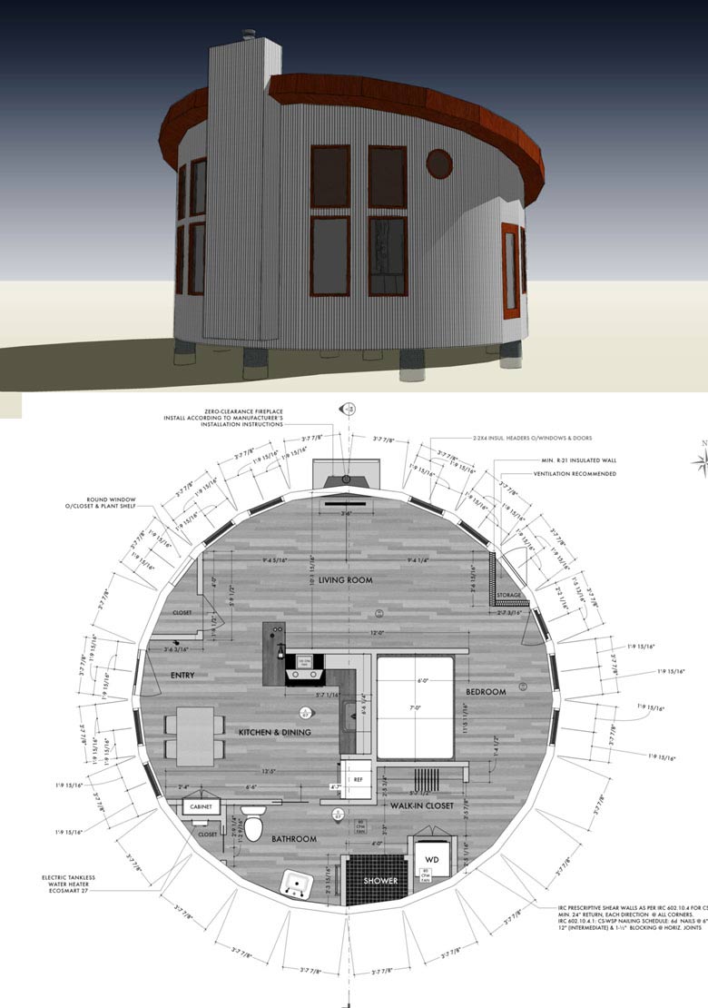 Small Round House Floor Plans