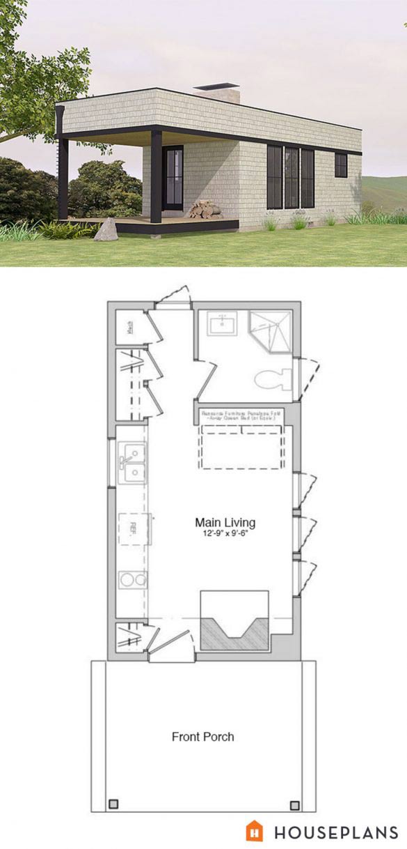 Tiny House Floor Plans 8 X 24