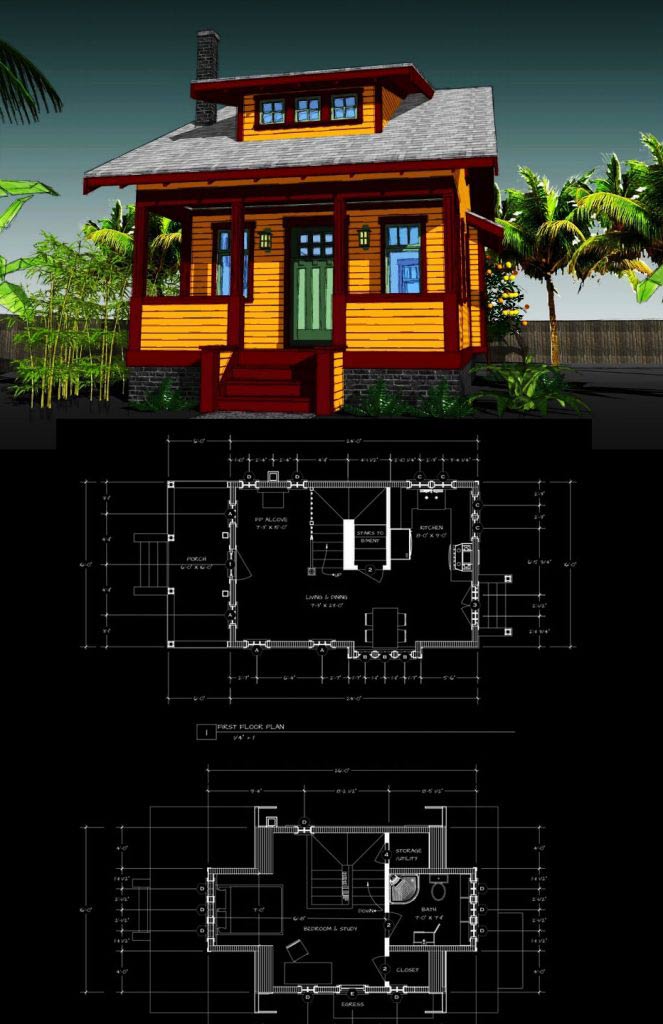 Sago 670 sq. ft. Plan