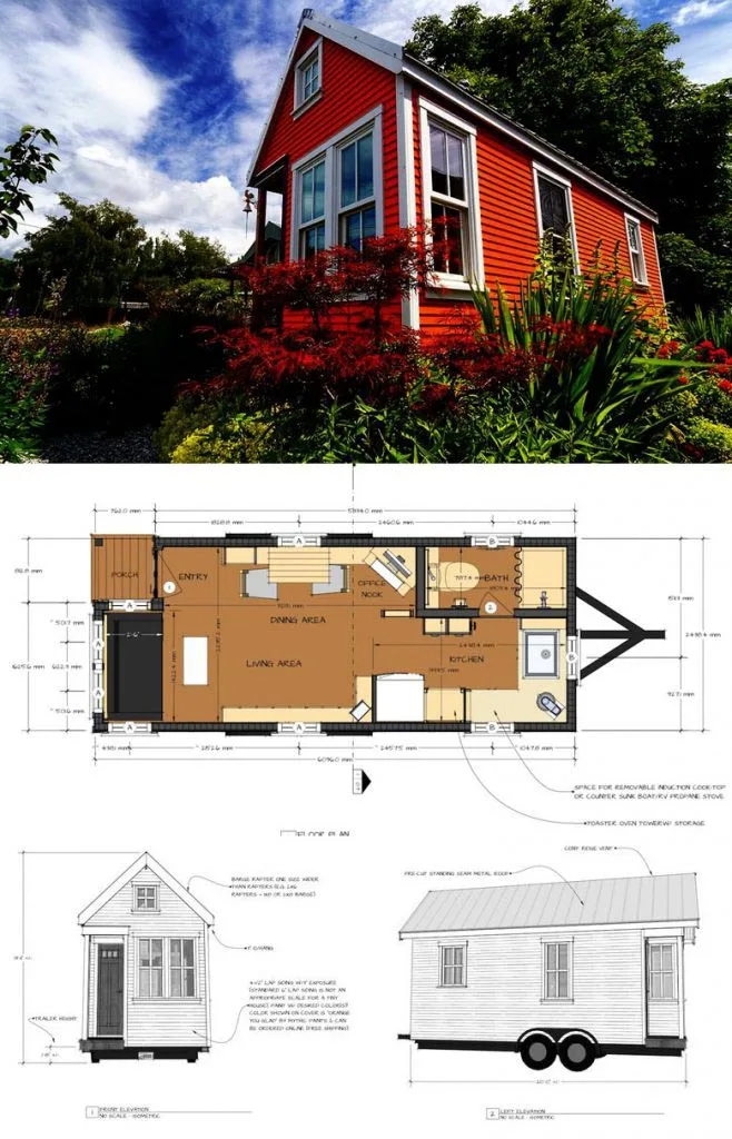 27 Adorable Free Tiny House Floor Plans, Tiny House Camper Plans