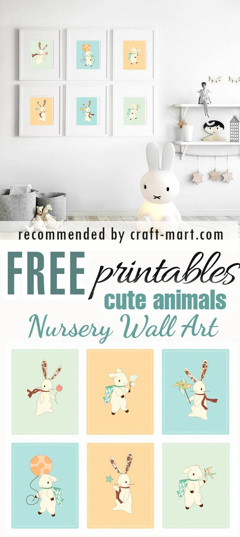 Cute Fairy Tale Animals Free Nursery Printables 