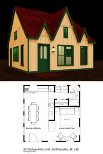 American Gothic Tiny House Floor Plan