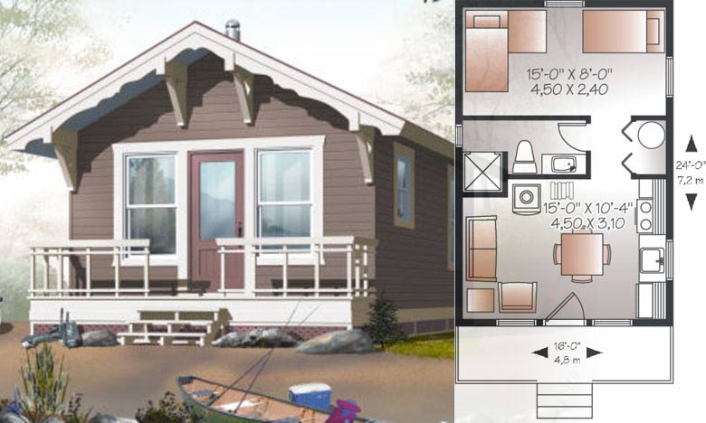 "Sunrise Catcher" Small Cabin Plan