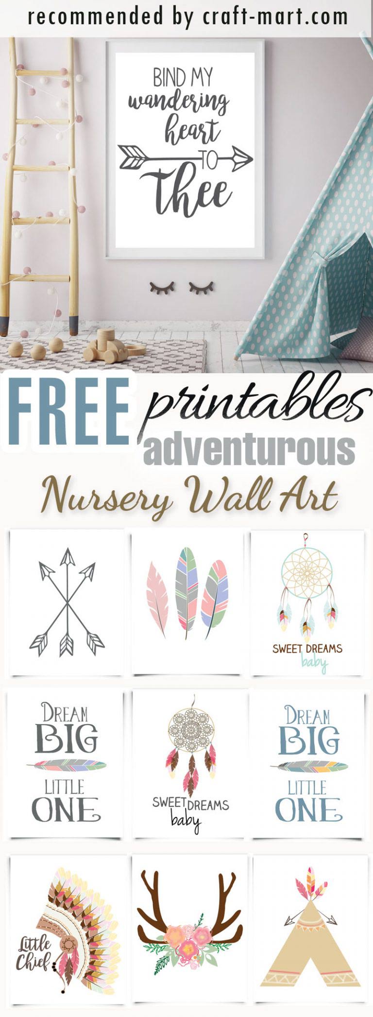 100+ Best Free Nursery Printables and Wall Art - Craft-Mart